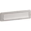 SILMEC Placca buca lettere 275x75 mm Silmec 10-660.68 in ottone cromato satinato