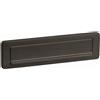 SILMEC Placca buca lettere 275x75 mm Silmec 10-660.84 in ottone verniciato grigio ferro