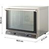 Forno Elettrico Professionale a Convezione Meccanico, 4 Teglie GN 1/1 (53x32,5 cm)