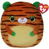 TY Squishy Beanies - Tiggy la Tigre, Morbido Cuscino di Peluche con Occhioni Arancioni, Idea Regalo per Grandi e Piccini, Tutti da Collezionare - 22 cm - T39418