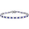 FANCIME Bracciale da tennis da donna, in argento Sterling 925, con zirconi e pietre sintetiche, idea regalo per donne e ragazze, larghezza 4 mm, lunghezza 18 cm, 19 cm, Argento sterling e zirconio