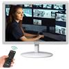 Eoulyee 24 pollici CCTV Monitor bianco display di sorveglianza monitor telecamera di sicurezza interfaccia multifunzione HDMI, AV, BNC, VGA, USB, ingresso PC, LCD del computer 1920x1080 Full HD