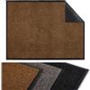 Flandria Tappeto d'ingresso antipolvere, zerbino per porta, antiscivolo, assorbente e lavabile, 60 x 80 cm, marrone