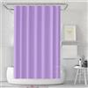 LUKDUNG Tenda da Bagno 180 x 180 cm, Antimuffa, per Vasca e Doccia, in Tessuto PEVA Impermeabile e Lavabile, Con 12 Anelli, Lavanda