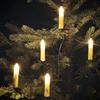 Gresonic Catena luminosa con candele a LED, bianco caldo (bianco caldo, 50 LED)