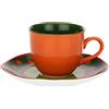 ROSE & TULIPANI MILANO Thun Rose & Tulipani - Set 6 Tazzine Caffè con piattino Arancione Cozy Cottage