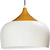 bamyum Kreis Plafoniera Lampada a Sospensione Weiß 30 cm, Lampada da Salotte E27 Industriale in Metallo Vintage, Moderna Lampada da Tavolo da Pranzo, Scandinava Camera da Letto Soggiorno Cucina