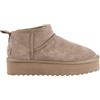 COLORS OF CALIFORNIA MINI BOOT PLATFORM SUEDE TAU Scarpa Tempo Libero Donna