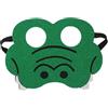 Jtnohx Feltro Maschere Animali, 10 Pz Maschera Halloween, Costume Animale per Compleanno Party Forniture (Maschera Coccodrillo)