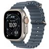 Apple Watch Ultra 3 GPS + Cellular 49mm, Cassa in Titanio Naturale con cinturino Blu Salmastro Ocean Band - MEWH4QL/A - Apple Watch>Watch Ultra 3