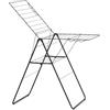 Brabantia HangOn - Stendibiancheria (20 m, nero opaco), compatto, pieghevole, regolabile, in acciaio inox, stendibiancheria da interno