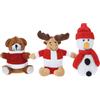10 Portachiavi Peluche Natalizi - Renna, Pupazzo di Neve, Orso | Personalizzati
