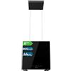 Cecotec Cappa Aspirante a Isola 44 cm - Cappa Cucina. Bolero Flux CCT 448000 Glass Black A++ Cappa 44cm vetro nero, Flusso d'Aria 800m3/h, 210W, A++, Slider, LED, Carbonio Ø176, alluminio 5 strati