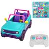 Hot Wheels Barbie Macchina Telecomandata - SUV RC, veicolo jeep con set di adesivi incluso, può ospitare due Barbie, spazio per tanti accessori nel cassone, giocattolo per bambini, 4+ anni, HTP53