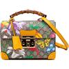 Gucci Pre-Owned - Borsa a tracolla Flora Bamboo in tessuto GG Supreme piccola con lucchetto 2016-2025 - Donna - tessuto - Taglia unica - Marrone
