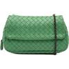 Bottega Veneta Pre-Owned - Borsa espandibile a tracolla Intrecciato mini in nappa con catena 2012-2025 - Donna - nappa - Taglia unica - Verde