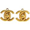 CHANEL Pre-Owned - Orecchini a clip CC placcati in oro con dettaglio a girello 1996 - Donna - placcatura in oro - Taglia unica