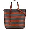 Saint Laurent Pre-Owned - Borsa shopper Le Monogramme in tela cerata e pelle 2021 - Donna - tessuto/pelle - Taglia unica - Marrone