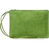Bottega Veneta Pre-Owned - Clutch in pelle scamosciata 2013-2025 - Donna - pelle scamosciata - Taglia unica - Verde