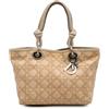 Christian Dior Pre-Owned - Borsa tote Cherie in tela con stampa e motivo Cannage 2008 - Donna - pelle di vitello/tela - Taglia unica - Marrone