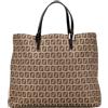 Fendi Pre-Owned - Borsa tote in tela con motivo Zucchino 2000-2010 - Donna - pelle di vitello/tela - Taglia unica - Marrone