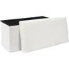 HOME DECO FACTORY, HD0279, Panca pieghevole Cotele Scott Beige, morbidezza, mobili, sedile, cassapanca e panca pieghevoli, 76x38x38 cm, altezza seduta 38 cm, beige