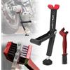 BIUGERCN Cavalletto Posteriore Moto, per Moto Sportbike Naked Touring Cruiser Rosso | Supporto per Pulizia Catena, Design Universale