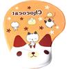 TUKA-i-AKUT TUKA Tappetino per Mouse con Supporto in Gel per Polso, Imbottitura Comoda, Poggia Polsi Imbottito, Gatto di Cioccolato, TKC5100 Chocolatecat