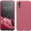 kwmobile Custodia Compatibile con Huawei P20 Cover - Back Case per Smartphone in Silicone TPU - Protezione Gommata - rosa scuro