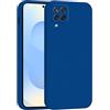 Mixroom - Cover Custodia Case per Samsung Galaxy A12 4G / 5G / M12 Protezione Fotocamera in Silicone TPU Morbido Opaco Bordi Piatti Colore Blu
