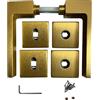 bricoleva.it Maniglie Porta Interna Disponibile in più Varianti vendute in set-Maniglia Quadrata per Porte (Quadrata, Oro Satinato)
