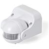 SQUADO SENSORE RILEVATORE MOVIMENTO INFRAROSSI PIR CREPUSCOLARE RILEVA 180° Crepuscolare 10 M interruttore a parete ad alta sensibilità per uso interno ed esterno LightSensor