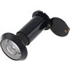 HOJLKLD Spioncino per porte, spioncino in ottone a 200 gradi con diametro di 16 mm e copertura per la privacy per porte da 35 a 55 mm (nichel satinato)