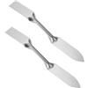 Be In Your Mind 2 Pezzi 22,5 Cm Spatole In Acciaio Inox Cazzuola Per Gesso Strumento Cazzuola Per Applicare Stucco Rimuovere Carta Da Parati E Raschiare l'intonaco