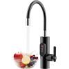 Ruiqas 3300W Rubinetto con Riscaldatore di Passaggio, Rubinetto Elettrico Istantaneo con Riscaldatore Veloce con LED Temperatura Regolabile per Cucina e Bagno