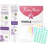 Znnhnn Acido Azelaico Crema + Patch Brufoli 200pcs,Azelaic Acid Serum,Pimple Patch con Acido Salicilico,Crema Acne Potentissima per Combatte le Imperfezioni,Agisce Sul Rossore
