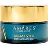 IAMARES Crema Viso Idratante Anti-Age Antiossidante con 40% Pura Acqua di Mare della Sardegna. Ideale Pelli Sensibili, Senza Profumo, Antirughe e Stimolante del Rinnovo Cellulare - 50ml