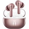 VEKJ AI Cuffie Traduzione, 3-in-1 Bluetooth 5.4 Traduttore Istantaneo Vocale con 164 Lingue/6 Modalità di Traduzione, 42 Ore Auricolari di Traduzione con ENC e APP, Cuffie Bluetooth per Viaggi/Affari Rosa