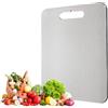 Kunaxku Tagliere in Titanio, S316 Tagliere Acciaio Inox, Doppio Lato per Alimenti, tagliere Acciaio Inox, Cutting board in Acciaio Inossidabile 316, Cutting Board per Frutta, Verdura, Carne (50 x 30 cm)