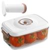 Geentargetel Contenitori per alimenti sottovuoto (1,2 L), ermetici e a prova di perdite con pompa manuale, barattolo sottovuoto in vetro per Meal Prep, conservazione degli alimenti