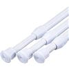 MUHOO 3 Pezzi Asta per Tenda Finestra, Bastoni per Tende Allungabili Senza Forare, Utilizzato come Asta per Tende/Asta Appendiabiti/DIY Ripiano - Bianco (32-50cm)