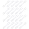 QUARKZMAN 20pz Abbigliamento Appendiabiti Antivento Plastica Striscia Gancio Antiscivolo Spento Antivento Fisso Fibbia Anti-Goccia Strisce Gancio Fissaggio per Esterno Interno Trasparente