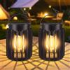 Blakapoo Lanterne Solari per Esterni, Lampadina LED solare con clip Decorazione del Giardino IP65 Impermeabile, per Balcone, Regali, Prati, Patio, Campeggio, Terrazza, Portico, 2 Pezzi