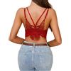 EVELIFE Donne Crop Top Sexy Pizzo Bralette Ragazze Bandeau Ogni Giorno Reggiseno Farfalla Bellezza Indietro Vest Tubo Reggiseni Estate Camisole, bianco, XXL