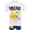Pokémon Pigiama per Ragazzi, Maglietta e Pantaloncini Design Pikachu Set 2 Pezzi, Regalo per Bambino, Taglia 12 Anni