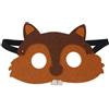 Jtnohx Feltro Maschere Animali, 10 Pz Maschera Halloween, Costume Animale per Compleanno Party Forniture (maschera scoiattolo)