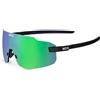 Koo Occhiali Koo Supernova nero opaco lente verde mirror