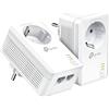 TP-Link Set adattatori Powerline TP-Link TL-PA7027P KIT (con presa, 2 porte Gigabit, Plug&Play, compatibile con tutti gli adattatori Powerline HomePlug AV/AV2, senza WLAN)