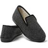 JOMIX Pantofole Uomo Invernal Casa Pelose Calde Flat Con Tallone Chiuso Termiche Comode e Morbide MU1023（Navy Blu, 40）