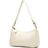 VODIU, Borsetta da donna con 2 tracolle rimovibili e chiusura a cerniera, adatta come borsa a tracolla, borsa a spalla, borsa a mano, Beige, Medium
